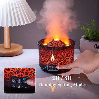 New Portable Volcano Flame Air Humidifier